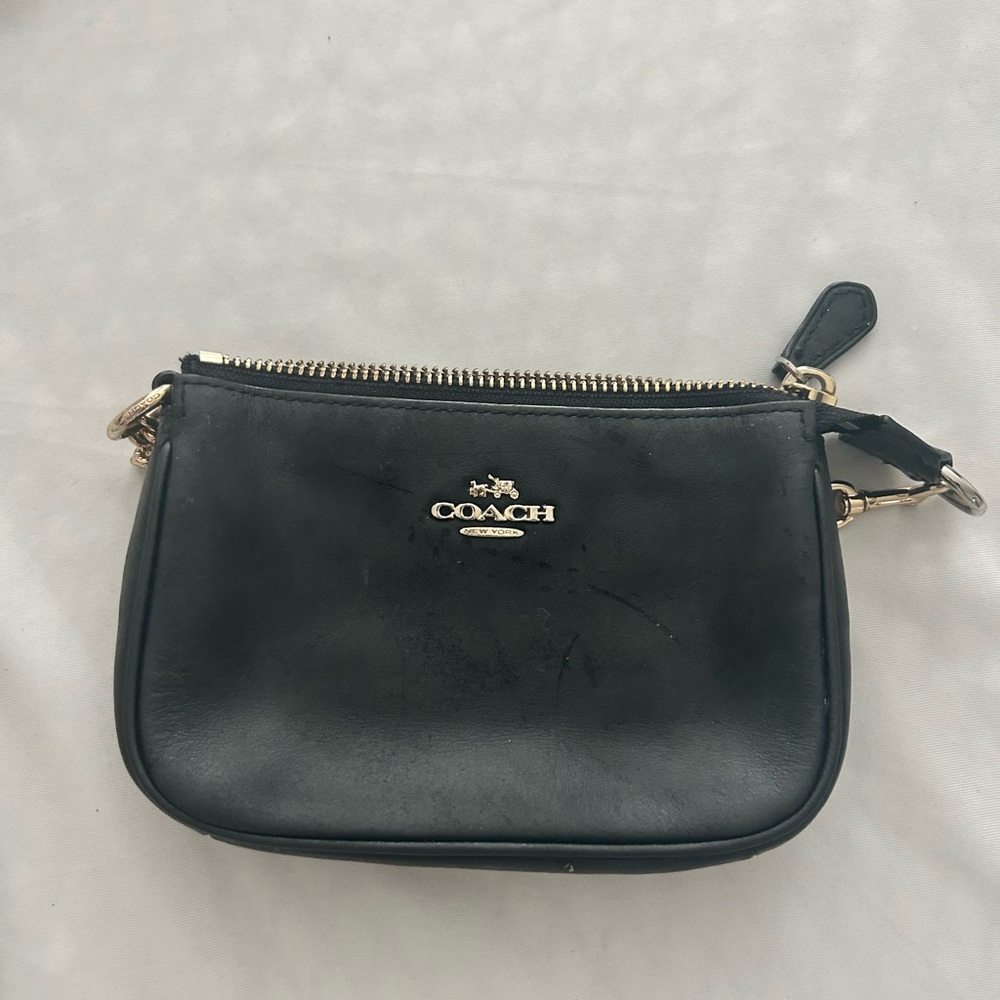 Coach Black Leather Women's Bag